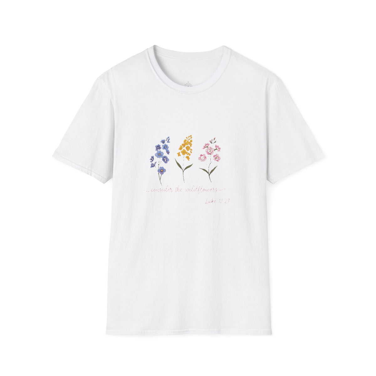 Watercolor Wildflower Trio T-Shirt | Floral Botanical Tee